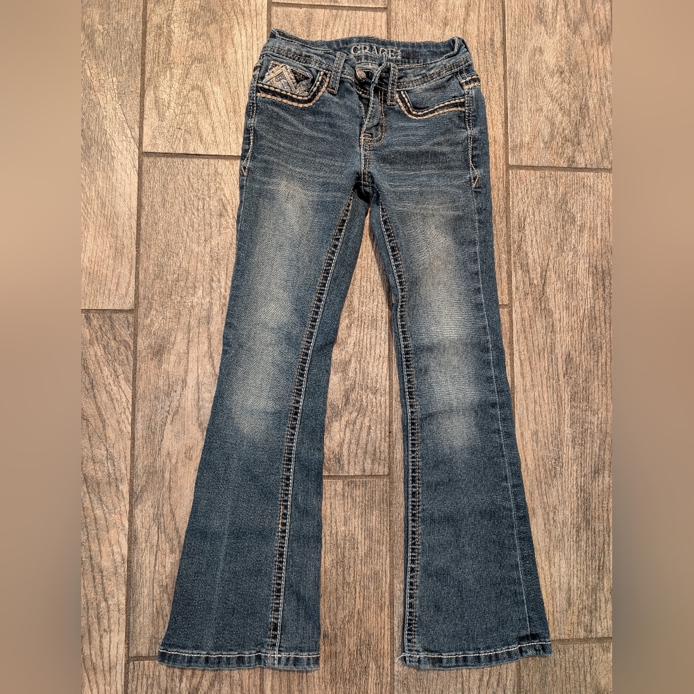 Grace Kids Denim Flare Jeans in Blue
